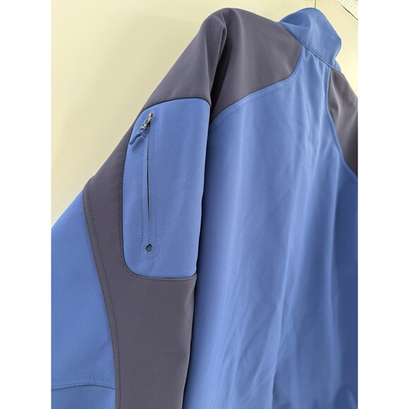 MARMOT Gravity Jacket Men's LARGE Blue Softshell Fleece Lined Full Zip Nylon EUC - Picture 9 of 15